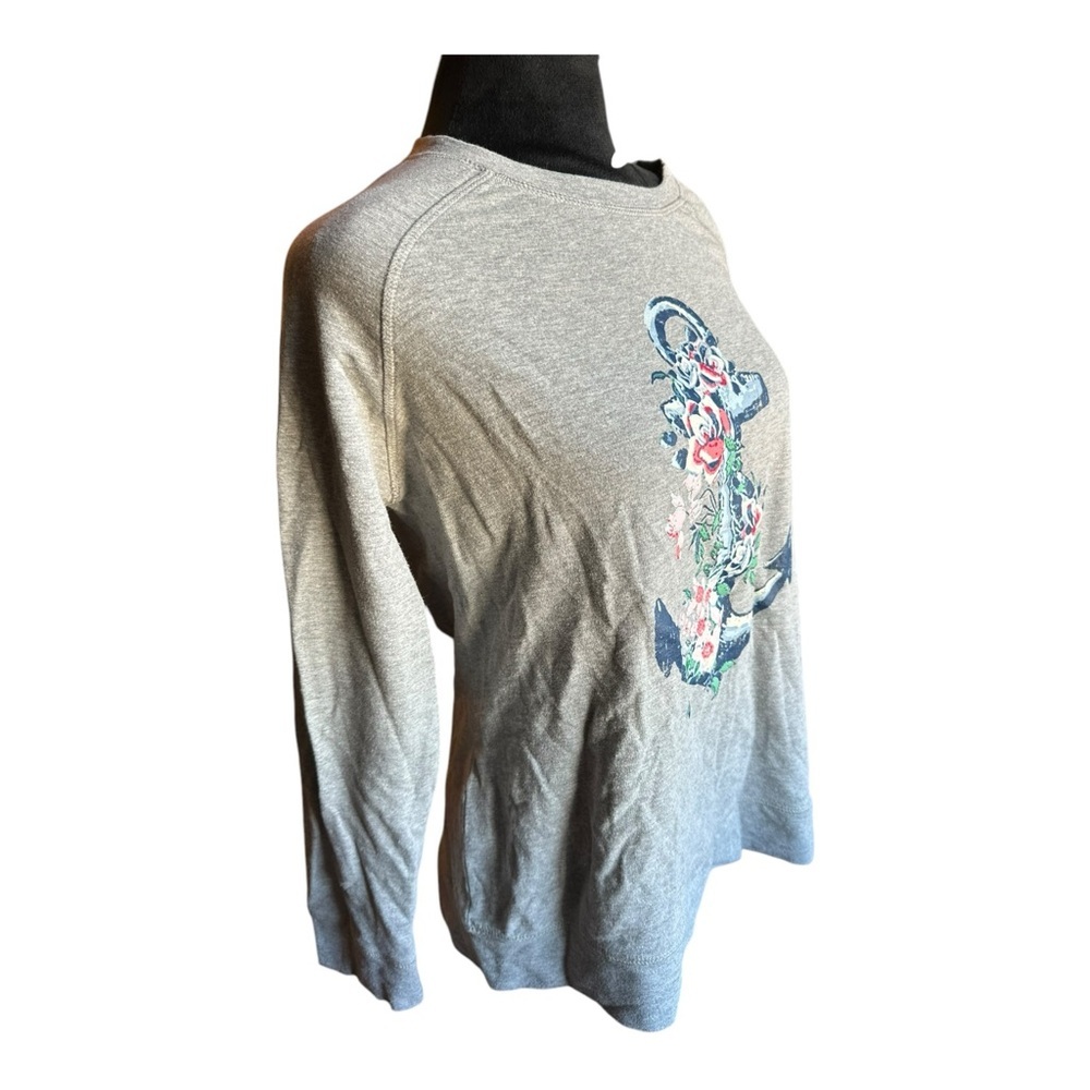 Caribbean Joe Women’s Long Sleeve French Terry Raglan Pullover – Size L - Picture 5 of 10